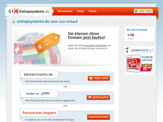 Screenshot der Domain eshopsystems.de