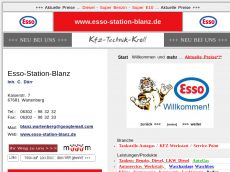 Screenshot von esso-station-blanz.de