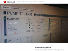 Screenshot der Domain etherlab.de