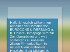 Screenshot der Domain eurocons-network.de