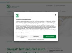 Screenshot der Domain euvegal.de