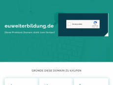 Screenshot der Domain euweiterbildung.de