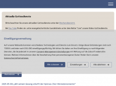 Screenshot von evkirche-gundelsheim.de