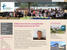 Screenshot der Domain evkirche-hoeri.de