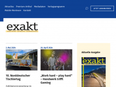Screenshot der Domain exakt-magazin.de