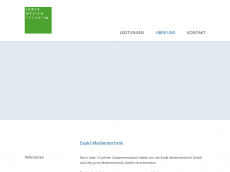 Screenshot der Domain exakt-medientechnik.de