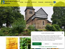 Screenshot der Domain fachwerkdorf-mehren.de