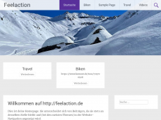 Screenshot der Domain feelaction.de
