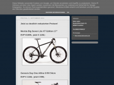 Screenshot der Domain feinevelos.blogspot.com