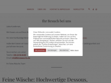 Screenshot der Domain feinewaesche.de