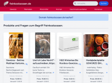 Screenshot der Domain feinkostsossen.de