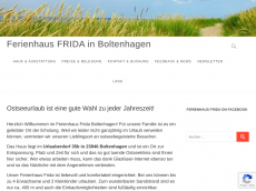 Screenshot der Domain ferienhaus-boltenhagen.de