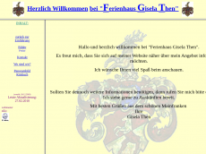 Screenshot der Domain ferienhaus-volkach.de
