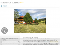 Screenshot der Domain ferienhaus-vollmer.de