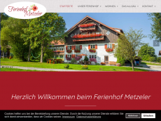 Screenshot der Domain ferienhof-metzeler.com