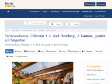 Screenshot der Domain ferienwohnung-badharzburg.de