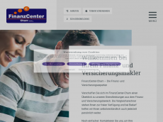 Screenshot der Domain finanzcenter-cham.de