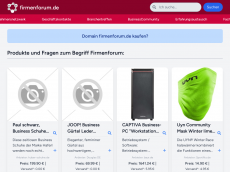 Screenshot der Domain firmenforum.de