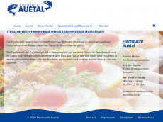 Screenshot der Domain fischzucht-auetal.de