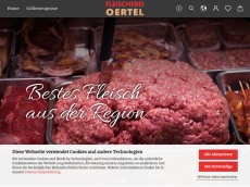 Screenshot der Domain fleischerei-oertel.de