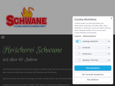 Screenshot der Domain fleischerei-schwane.de