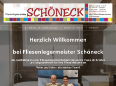 Screenshot der Domain fliesen-schoeneck.de