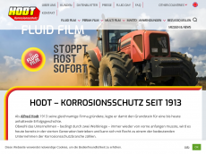 Screenshot von fluid-film.de