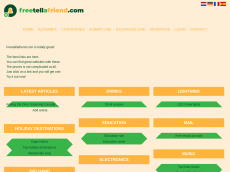 Screenshot der Domain freetellafriend.com