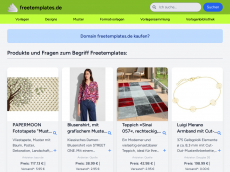 Screenshot der Domain freetemplates.de