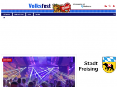 Screenshot der Domain freisingervolksfest.de