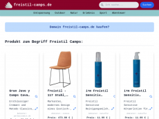 Screenshot der Domain freistil-camps.de