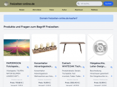 Screenshot der Domain freizeiten-online.de