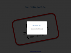 Screenshot der Domain freizeitresort.de