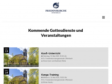 Screenshot der Domain friedenskirche-offenbach.de
