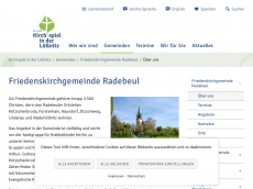 Screenshot der Domain friedenskirche-radebeul.de