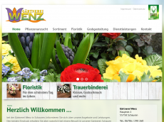 Screenshot der Domain gaertnerei-wenz.de