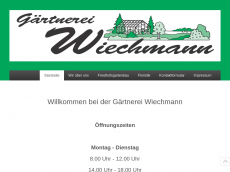 Screenshot der Domain gaertnerei-wiechmann.de