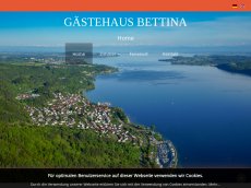 Screenshot der Domain gaestehaus-bettina.de