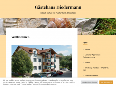 Screenshot der Domain gaestehaus-biedermann.de