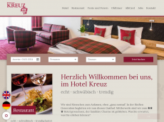 Screenshot der Domain gaestehaus-hotel-kreuz.de