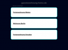 Screenshot der Domain gaestewohnung-heinz.de