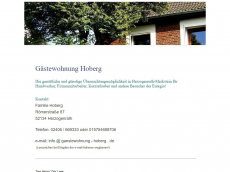 Screenshot der Domain gaestewohnung-hoberg.de