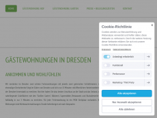 Screenshot der Domain gaestewohnung-in-dresden.de