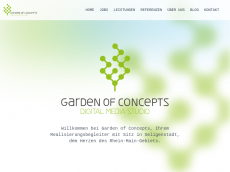 Screenshot der Domain gardenofconcepts.de