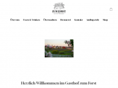 Screenshot der Domain gasthaus-forst.de