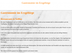 Screenshot der Domain gastronomie-erzgebirge.de