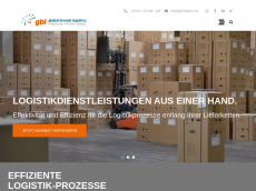Screenshot der Domain gbl-logistics.de