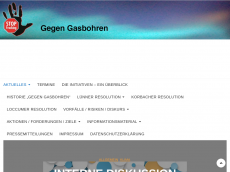 Screenshot der Domain gegen-gasbohren.de