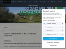 Screenshot der Domain gemeinde-hosenfeld.de