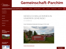 Screenshot der Domain gemeinschaft-parchim.de
